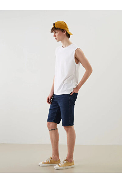 LC Waikiki شورت جينز LCW Jeans Indigo Standard Fit للرجال