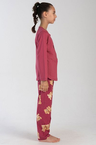 VİENETTA Cotton Girl's Long Sleeve Pajama Set(7-8/13-14), 404050