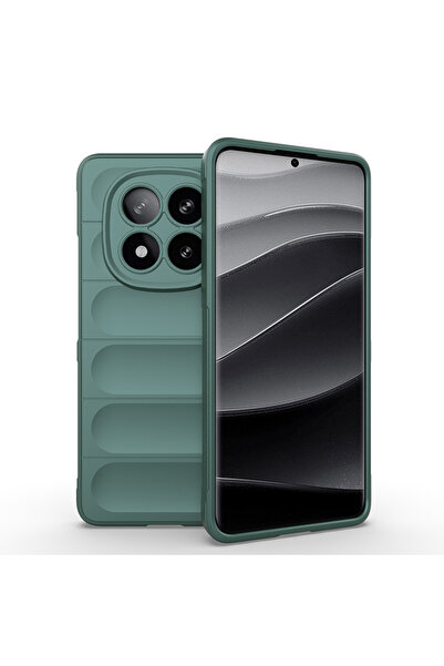 Redmi Note 14 Pro Plus Case Flexible TPU Hollow Back Surface Design VRDR Ethnic Silicone Cover - Dark Y