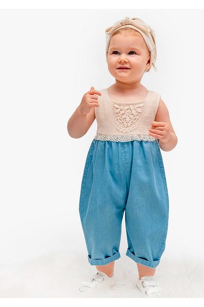 Nipperland Baby Girl Romper and Buckle |   Girl's Denim Overalls |   Baby Girl Kids Summer Rompers