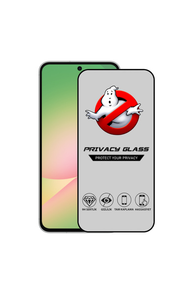 CaseArt Samsung Galaxy A56 ile Uyumlu Tam Kaplayan Privacy Hayalet Temperli E...