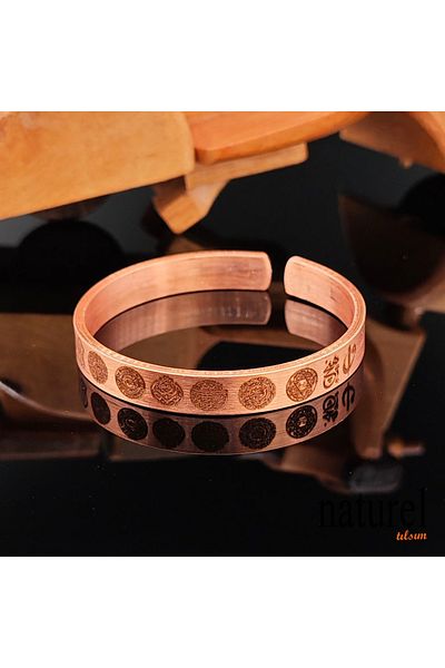 Naturel Tılsım Protection Armor Copper Bracelet