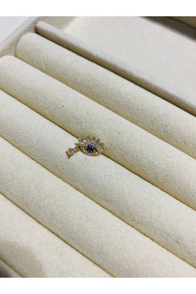 Nilperi Steel Zircon Stone Eye Model Tragus