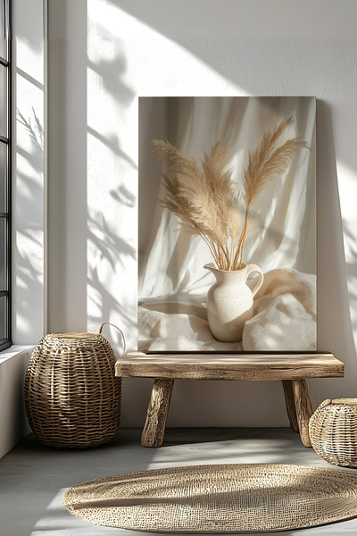 KanvasSepeti Minimalist Pastel Vazo Kanvas Tablo - Kanvas Duvar Tablosu - Ev ...