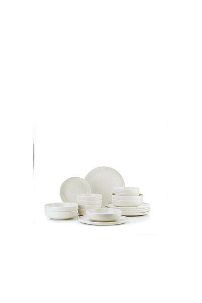 Kütahya Porselen 18dílná jídelní sada Kutahya Porselen Moderna Matte pro 6 osob z porcelánu Scortisoara