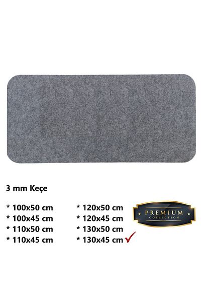 Next Craft Γκρι Mouse Pad Επιτραπέζιο Προστατευτικό Ματ Μεγάλα Μεγέθη 3mm Τσόχα