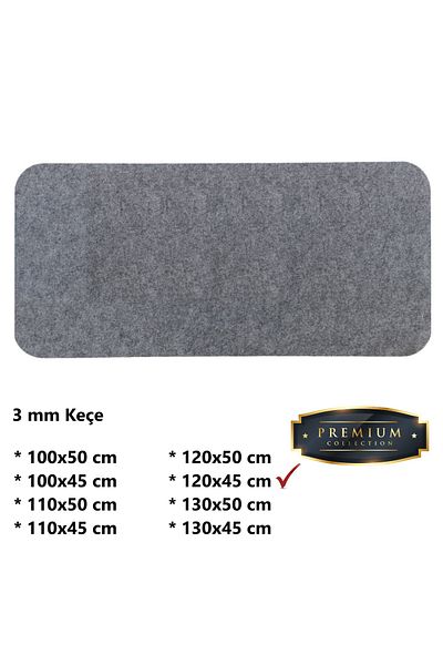 Next Craft Γκρι Mouse Pad Επιτραπέζιο Προστατευτικό Ματ Μεγάλα Μεγέθη 3mm Τσόχα