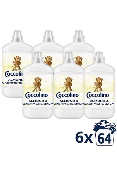 Coccolino Concentrat de clatire Coccolino Sensitive Almond, 6x1600ml