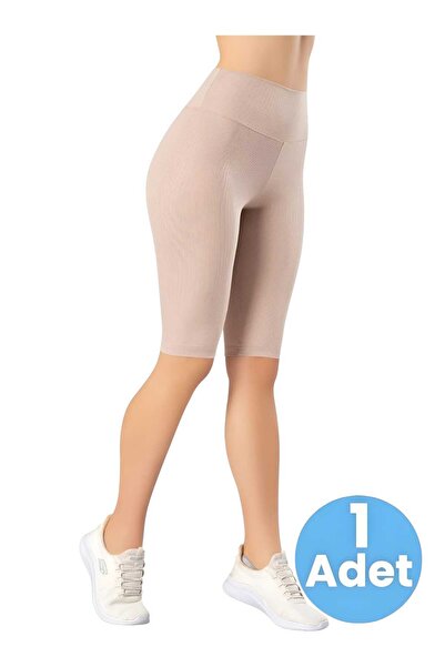 Uniquetrenders Ženske ronilačke tajice iznad kolena Visok struk Rebrasto