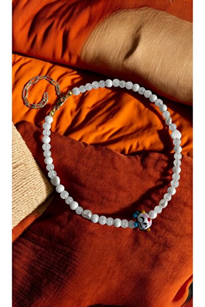 Miltonia Kristal Kuvars İnci Doğaltaş Kolye