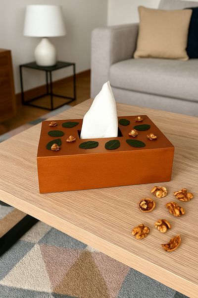 Fun Life Handmade Wooden Tissue Box