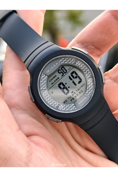 Jaga Havuz Denizde Kullanım, Işıklı, Takvimli, Kronometreli Siyan Dijital Kız...