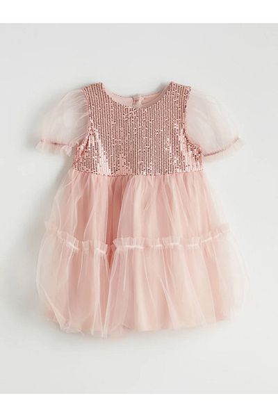 LC Waikiki Lcw Kids Pink Bicycle Collar Girl Poplin Dress