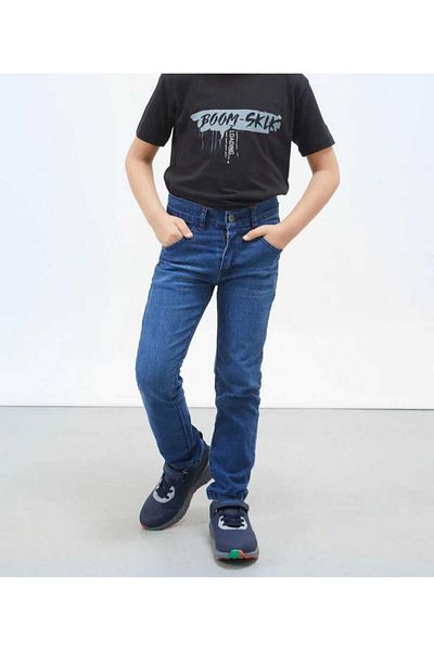 KING SEZAR Boys Slim Fit Straight Leg Pocket Jean Trousers Boys Jeans