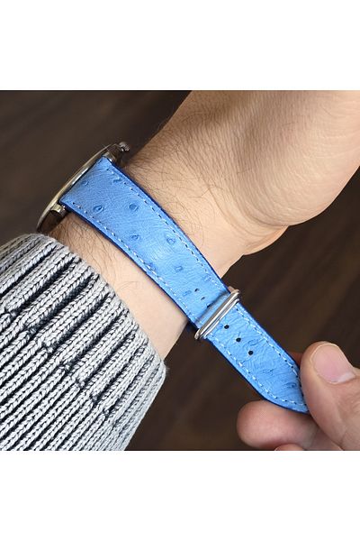 Onywatch 18 mm Leather Watch Band Real Ostrich Skin 18 mm Leather Band 18 mm Watch Strap
