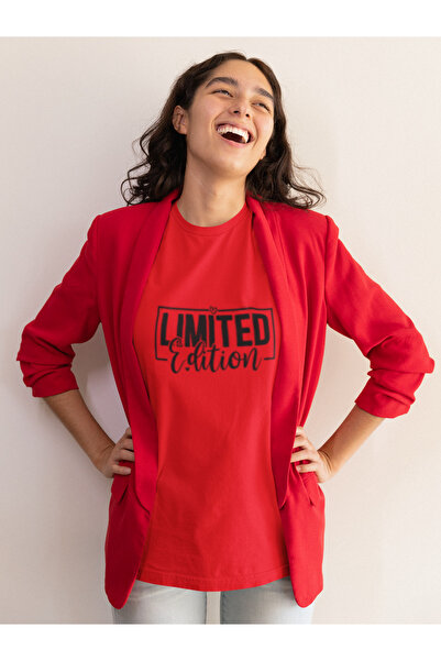 MG إصدار محدود مطبوع للنساء برقبة دائرية من القطن مقاس كبير وأكمام قصيرة تي شيرت