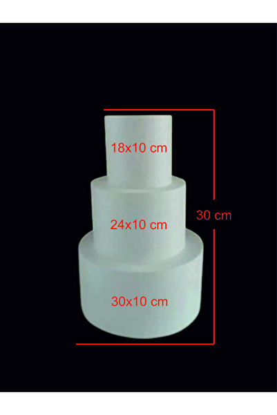 SBK Concept 30x24x18 Cm 3 Katlı Strafor Köpük Maket Pasta