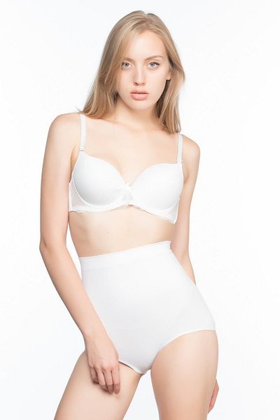 Emay Corset alb Mi 7024 cu talie înaltă
