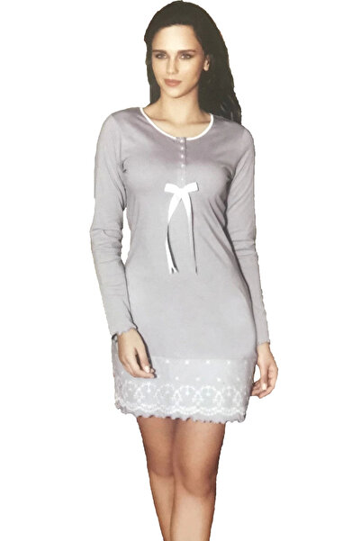 Giyimland Şahinler women's zakkum lace nightgown 21809