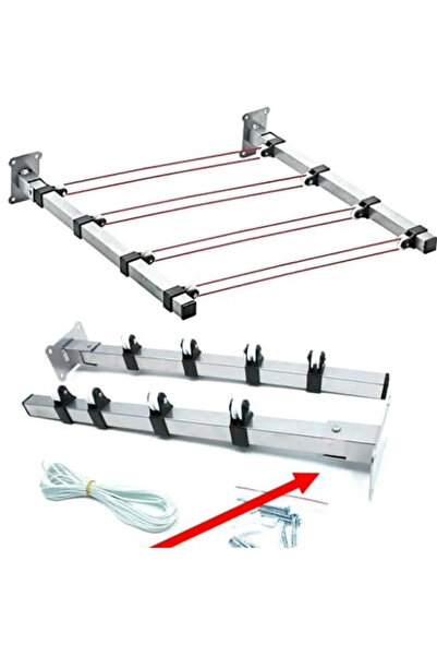 Bilsan Demir Katlanır, Makaralı Balkon Çamaşır Askılığı Çamaşırlık