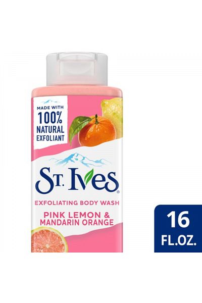St. Ives Pack of 4Body Wash Pink Lemon + Mandarin Orange