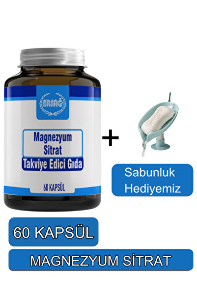 Ersağ Magnezyum Sitrat Takviye Edici Gıda - Sabunluk Hediyemiz 2097-40