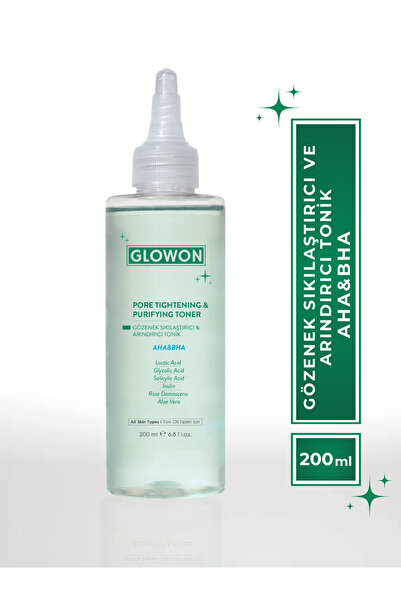 GLOWON Gözenek Sıkılaştırıcı Ve Arındırıcı Tonik Aha&bha 200 ml