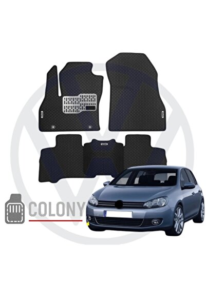 COLONY Volkswagen Golf 6 (09-14) Hücreli Premium Eva Paspas Seti Tam Set Pasp...