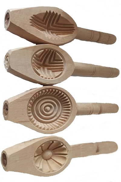 Liavera Wooden Kömbe Kerebiç Cake Mold 4 Pieces