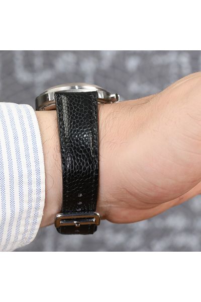 Onywatch 18 mm Leather Watch Band Real Ostrich Skin 18 mm Leather Band 18 mm Watch Strap