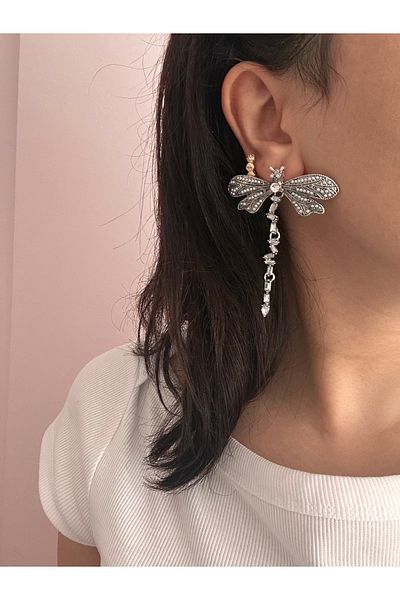 YENGEÇ Brand Model Dragonfly Earrings