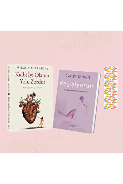 İndigo Kitap 2 Kitap - Ayraç Hediyeli/ Değişiyorum Caner Yaman - Kalbi İyi Ol...