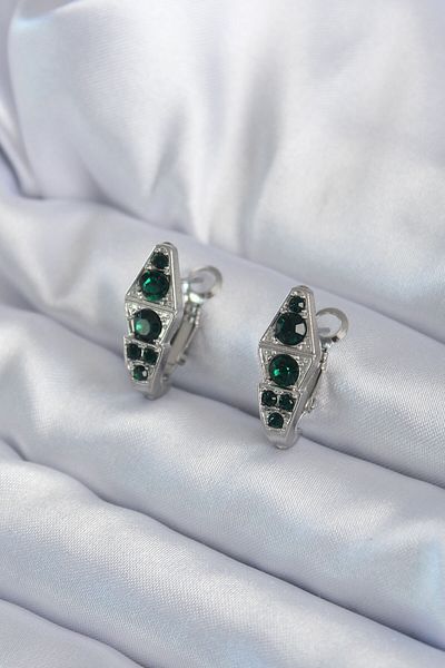 Skygo Steel Earrings - Multicolor - Natural Stone