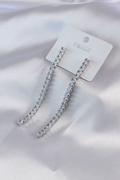 Skygo Silver Color Zircon Stone Women's Earrings - TJ-BKP7465