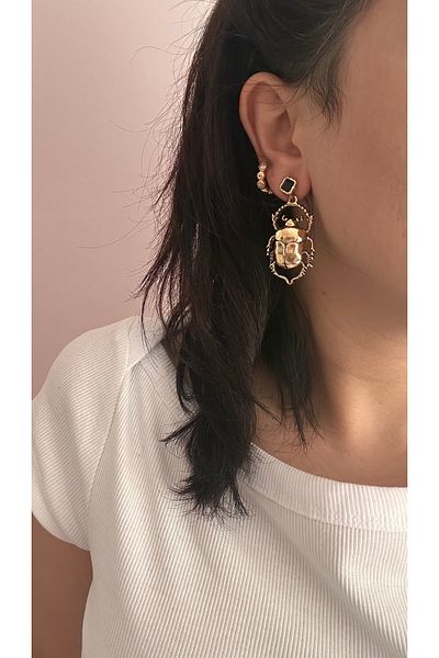 YENGEÇ Brand Model Insect Earrings