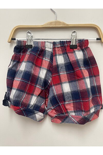 Pitti Дівчачі червоно-сині шорти в клітинку 9252