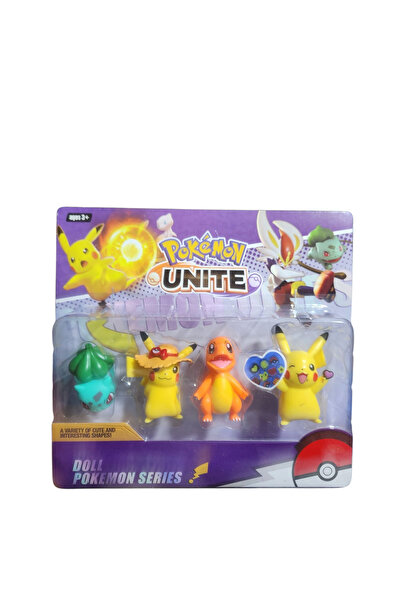 Ailenizin Oyuncakçısı 4'LU POKEMON PİKACHU FİGÜR OYUNCAK