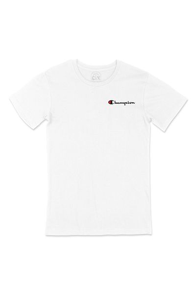 Cix Λευκό μπλουζάκι με στάμπα Champion Pocket Design