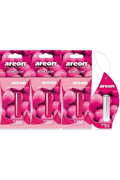 Areon Liquid Car Perfume Air Freshener Bubble Gum Sweets Bubblegum Scent Hanging Pendant Long Lastin