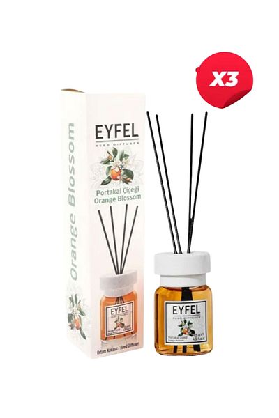 Eyfel Orange Blossom aroma room air freshener with sticks, 120ml x3pcs