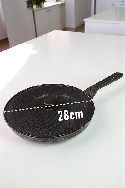 Transformacion Granite Cast Pan with Oil Splash Proof Lid - Non-Stick Base 28 cm 721667