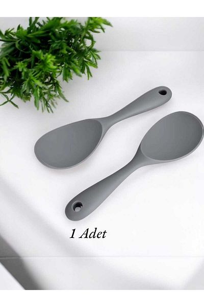 elfnur (1 Pcs)Ultra Hard Tip Silicone Rice Spoon High Isiya Resistant Fireproof Non-Stick