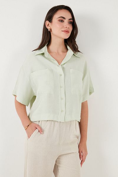 Lela Regular Fit Pocket Detailed Short Sleeve Shirt Shirt 6778568