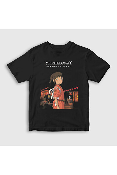Presmono Unisex dečje crne čizme Chihiro Ogino Spirited Away T-shirt 542071tt