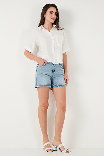 Lela Cămașă cu mânecă scurtă, cu buzunar la piept, cu formă regulată, CAMISA 6779324