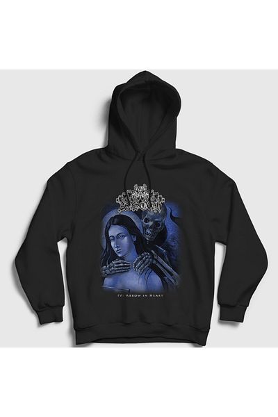 Presmono Φούτερ Unisex Μαύρο Βέλος In Heart Aosoth Hooded 541610tt