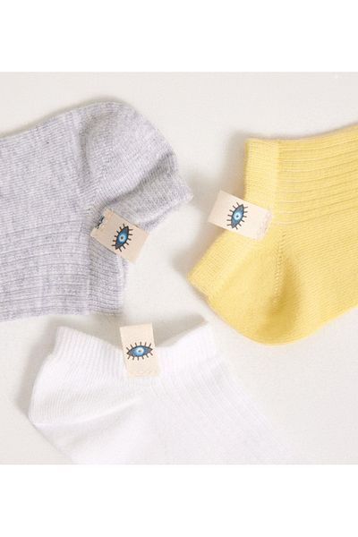 Katia&Bony Children's 3-Piece Sunshine Kids Booties Socks