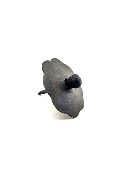 Easy Tedarik Antique Style Decorative Brass Buttoned Cabaret - 40 mm, Oxide