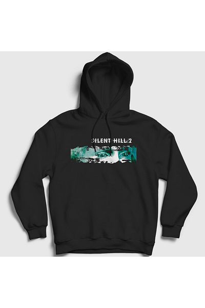 Presmono Unisex Μαύρο Κάλυμμα Παιχνίδι Silent Hill 2 Φούτερ με κουκούλα 542257tt