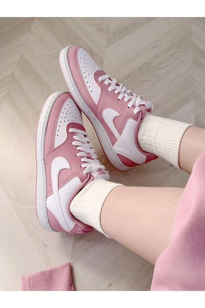 Nike Women's Court Vision Low Next Nature Pink Casual Sports Shoes Sneaker